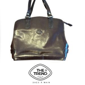 The Trend Brown Leather Shoulder Bag